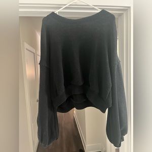 Free People Beach 🏖️ Happy Pullover in Black - Size Small